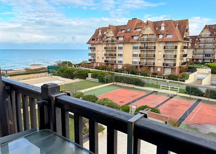 Ambiance Marine, Bel Avec Vue Mer, Balcon, Piscine Et Tennis Cabourg